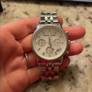 Micheal kors silver small face watch